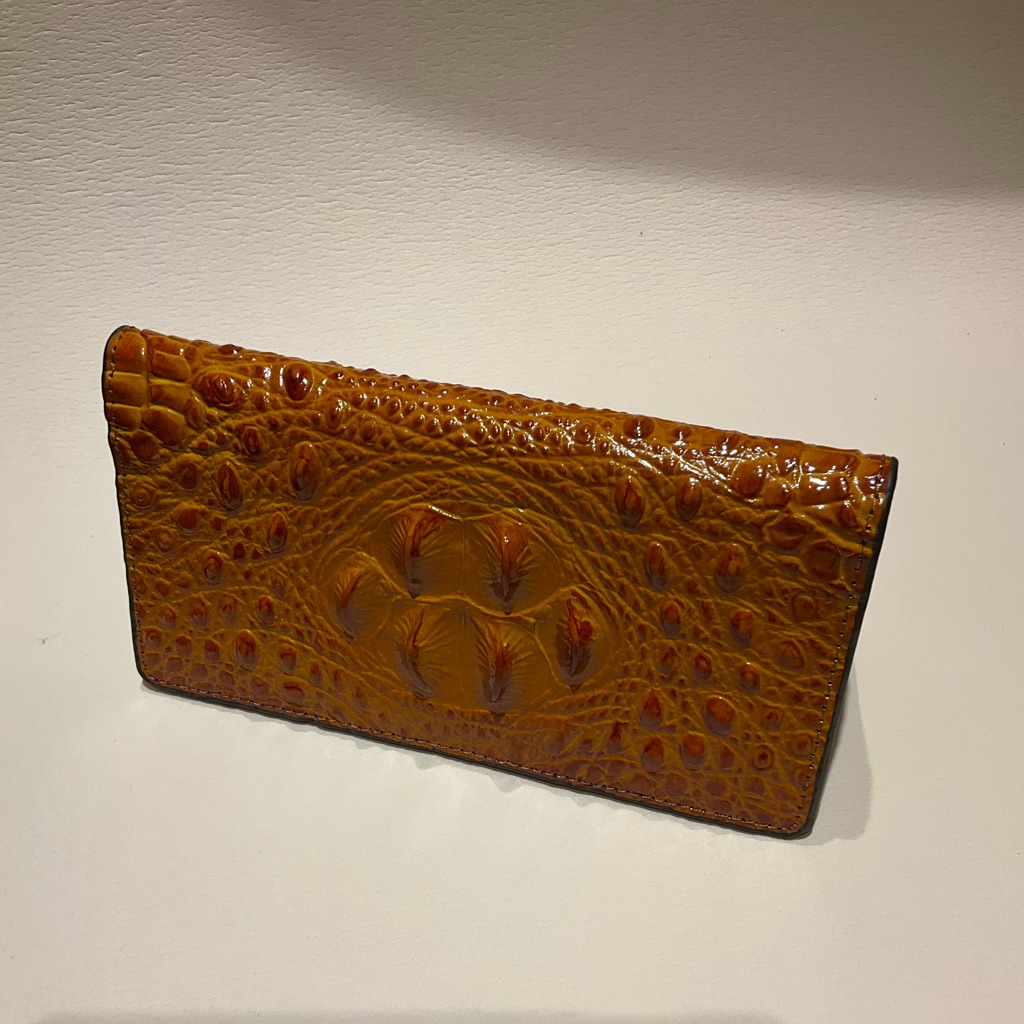 Crocodile Pattern Wallet Leather